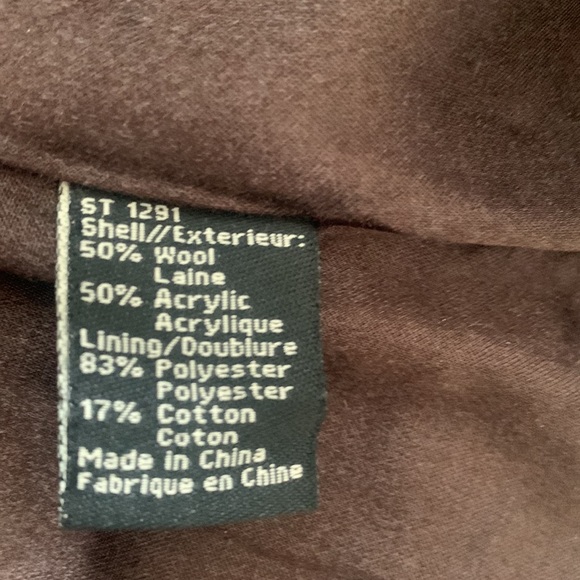 Sandra Angelozzi Brown/Cream Wool Blend A Line Dress - Picture 9 of 9